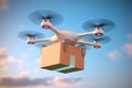 Drone Delivered the Goods From the Sky Created with Generative AI Technology