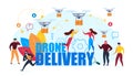 Drone Delivery Fast Transportation Air Shipping