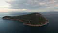 Thasos island and the little island Nisida Kinira, Greece