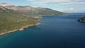 Thasos island and the little island Nisida Kinira, Greece