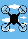 Drone flying