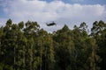 Drone Flying Kenyan Landscape Trees In Kiambu County Kenya East African