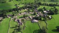 Drone footage flying over the Yorkshire Dales Village of Arncliffe, Littondale, North Yorkshire