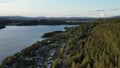 Norway, Drone footage. Norwegian nature during summer season.