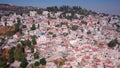 The old city of Zefat Aerial view