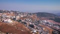 The old city of Zefat Aerial view
