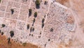 Zefat Cemetary Aerial flight view