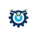 Drone Gear Logo Icon Design