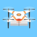 Drone illustration icons Royalty Free Stock Photo