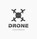 Drone icon. Mobile camera.