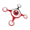 Drone icon, quadrocopter Royalty Free Stock Photo