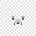 drone icon sign and symbol. drone color icon for website design and mobile app development. Simple Element from electronics