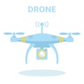 Drone icon vector.