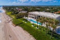 Aerial beach scene Boynton Beach Florida USA