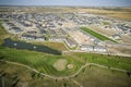 Warman, Saskatchewan in Summer Aerial View