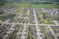 Warman, Saskatchewan in Summer Aerial View