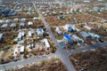 Drone image of homes destroyed in the Florida Keys Hurricane Irma