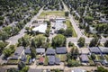Haultain Neighborhood Aerial View in Saskatoon