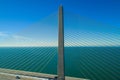 Sunshine Skyway Bridge closeup suspension cable inspection