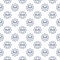 Drone inside Cog Wheel vector Quadcopter Configuration concept linear seamless pattern