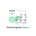 Drone irrigation management, crop monitoring, smart automation system, modern agriculture technology