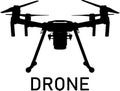 Drone logo Royalty Free Stock Photo
