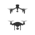 Drone Logo Design Icon Technology Camera Vector Royalty Free Stock Photo