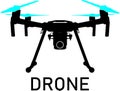 Drone logo Royalty Free Stock Photo