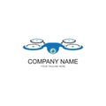 Drone Logo Template Design Vector