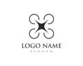 Drone logo vector Royalty Free Stock Photo