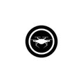 Drone logo vector icon