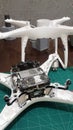 drone teardown for maintenance and service. Royalty Free Stock Photo