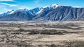 Mountain and farming country views of the shores of Lake Tekapo area near Roundhill Ski area