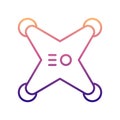 drone nolan icon. Simple thin line, outline vector of Drones icons for ui and ux, website or mobile application