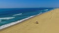 Drone over the ocean