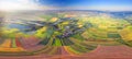 Drone over the valley, Solar panel of the Dniester and Galich