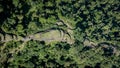 Drone overhead view of the ancient archeological Lost City, Colombia Royalty Free Stock Photo