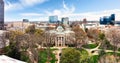 North Carolina State Capitol and Raleigh skyline Royalty Free Stock Photo