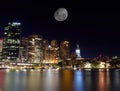 Drone Panoramic Aerial views of Sydney Harbour CBD and Downtown Royalty Free Stock Photo