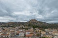 drone perspective of the picturesque Calabrian village of Roccella Ionica