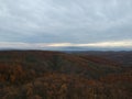 Drone photo of autumn on Pozeska gora