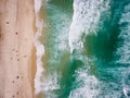 Drone photo of Barra da Tijuca beach, Rio de Janeiro, Brazil. Royalty Free Stock Photo
