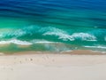 Drone photo of Barra da Tijuca beach, Rio de Janeiro, Brazil. Royalty Free Stock Photo