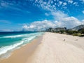 Drone photo of Barra da Tijuca beach, Rio de Janeiro, Brazil. Royalty Free Stock Photo