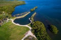 Aerial image of Deering Estate Miami FL Royalty Free Stock Photo