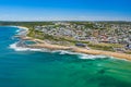 Drone Photo of Mewewether Beach,  Newcastle NSW Australia Royalty Free Stock Photo