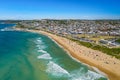 Drone Photo of Dixon Park Beach,  Newcastle NSW Australia Royalty Free Stock Photo