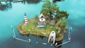 Monkey Island, Homosassa Florida USA Royalty Free Stock Photo