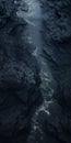 Abstract Zbrush Style: Dark River With Organic Formations