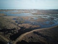 Drone photographs of port rowan ontario near Long point ontario. Famous for bird watchers Royalty Free Stock Photo
